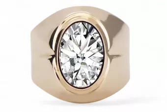 Kubické zirkonie. Originální vinobraní 14K produkt s růžovým zlatým kroužkem vinobraní šperky Vrc296r